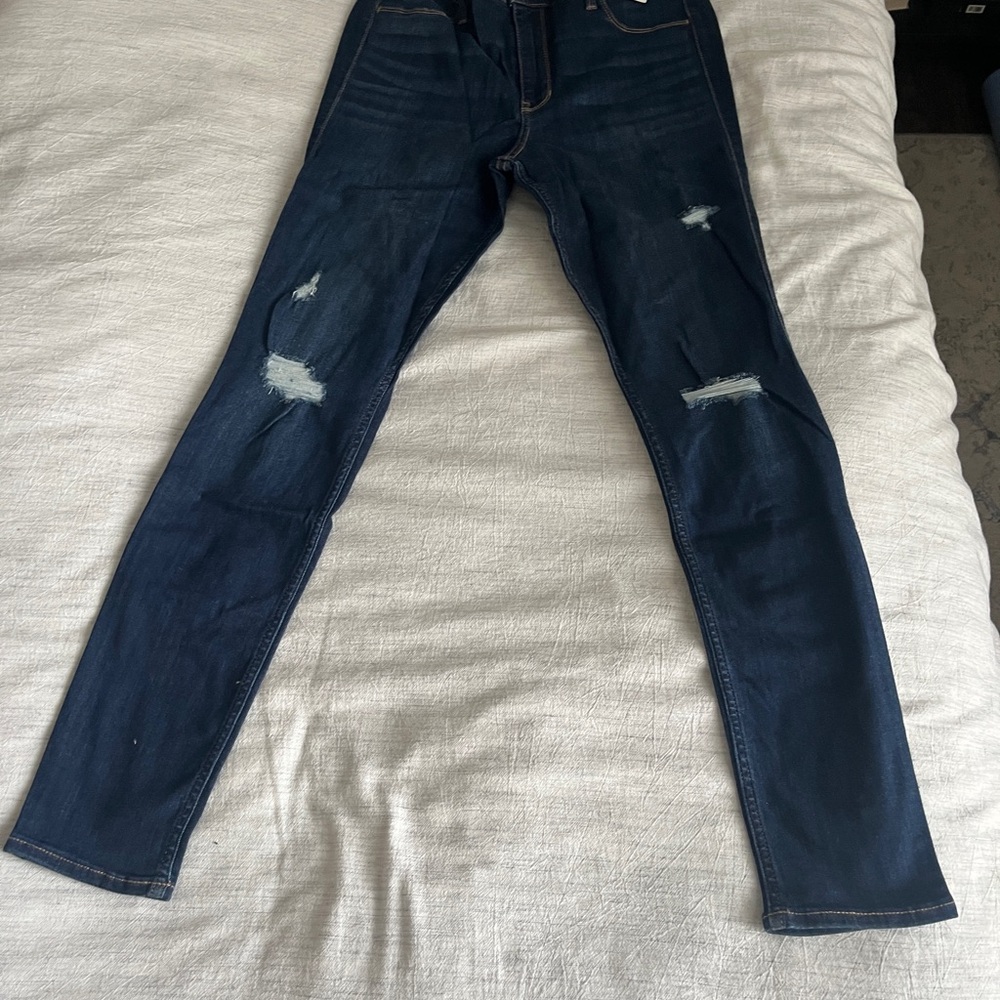 Hollister High-Rise Blue Jean Leggings size 13L
